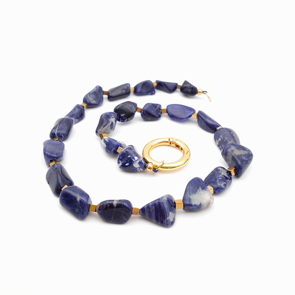 Pebble Necklace - Sodalite