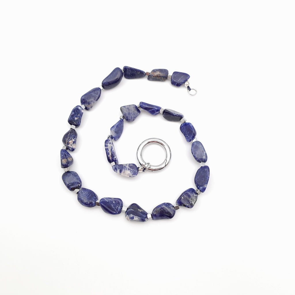 Pebble Necklace - Sodalite