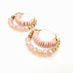 Crescent Hoops - Salmon