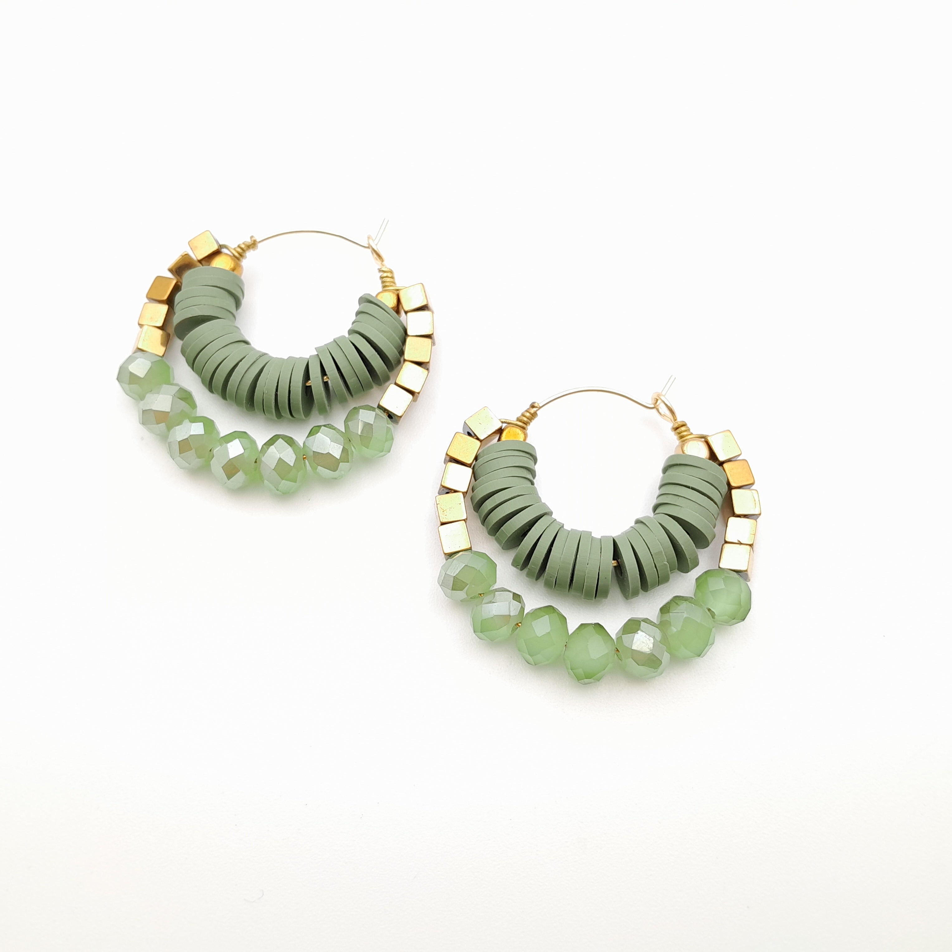 Crescent Hoops - Sage
