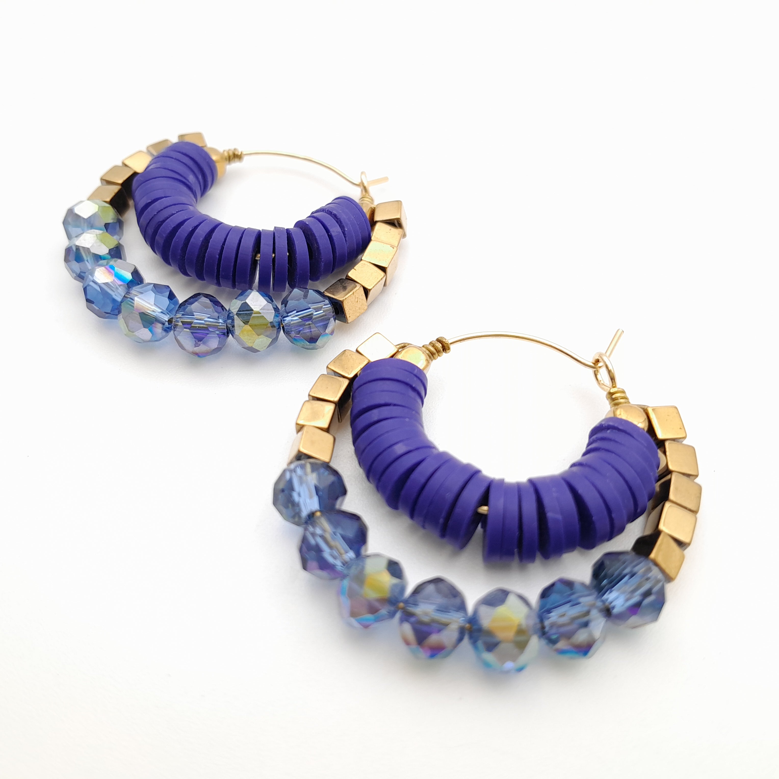 Crescent Hoops - Royal Blue