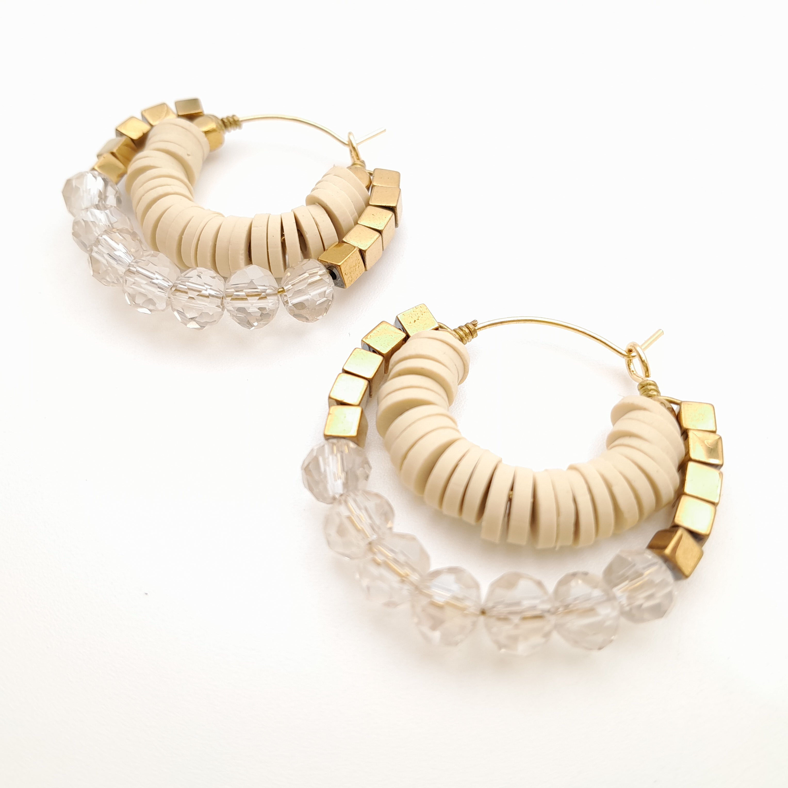 Crescent Hoops - Stone