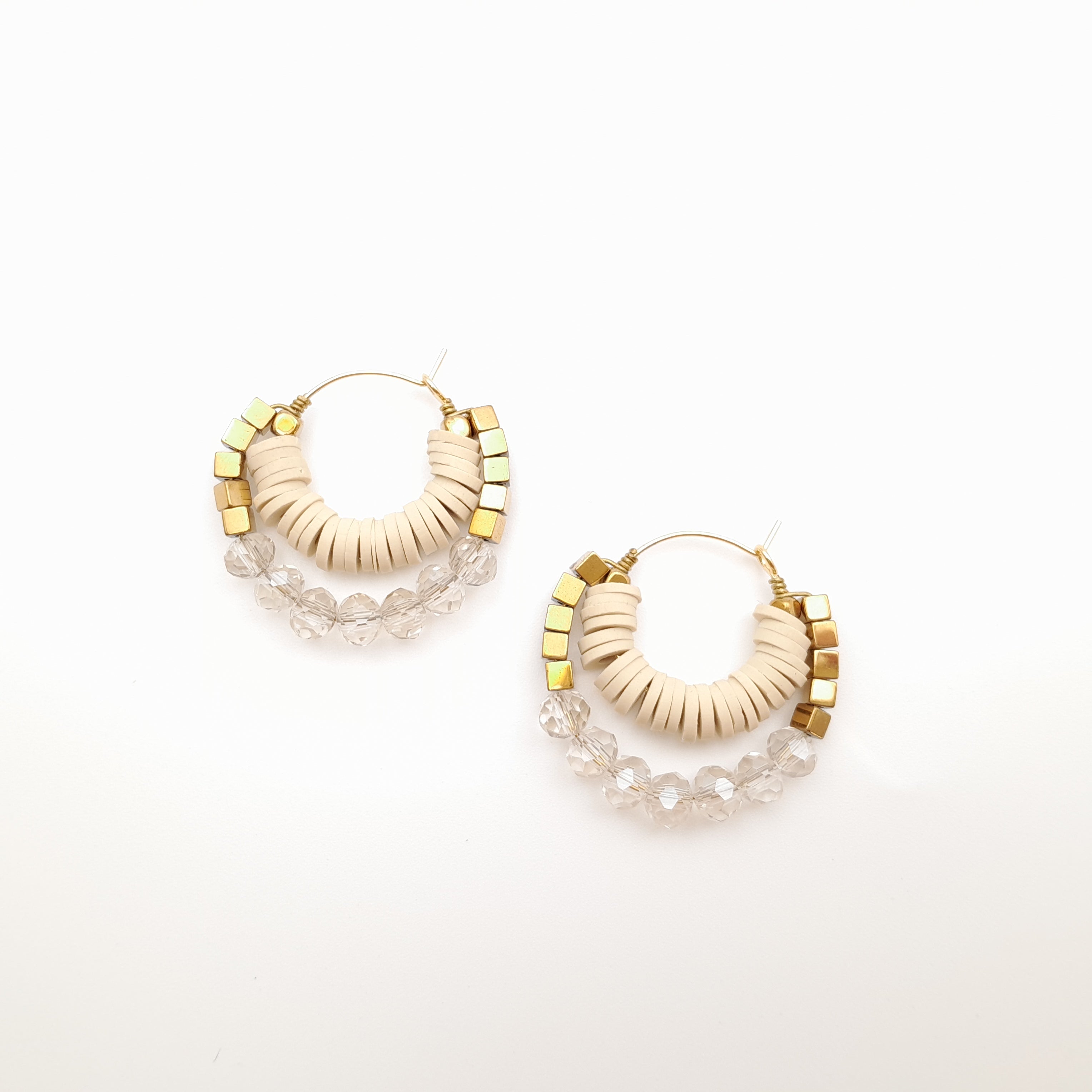 Crescent Hoops - Stone