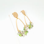 Bon Bon Teardrop Earrings - Olive