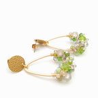 Bon Bon Teardrop Earrings - Olive