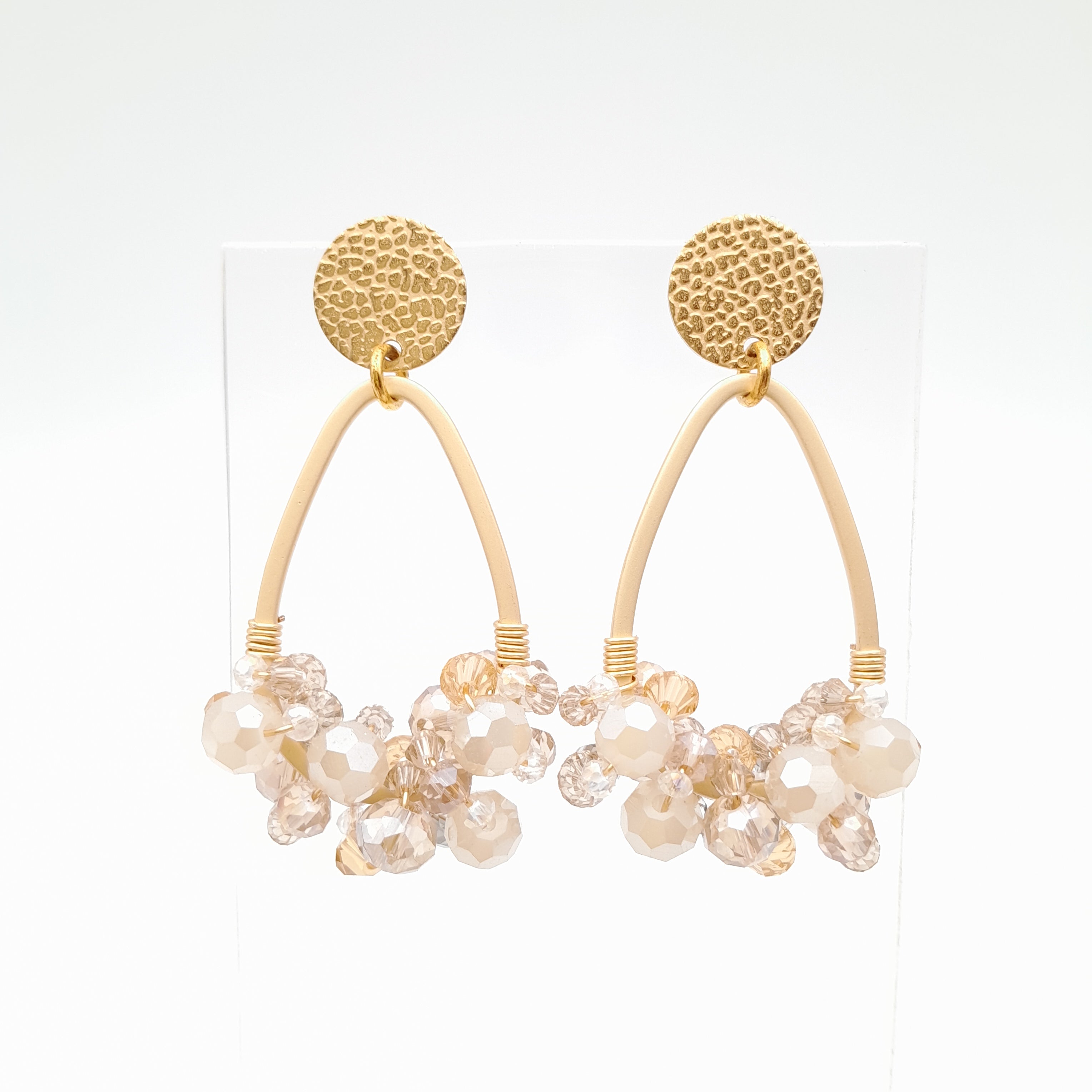 Bon Bon Teardrop Earrings - Champagne