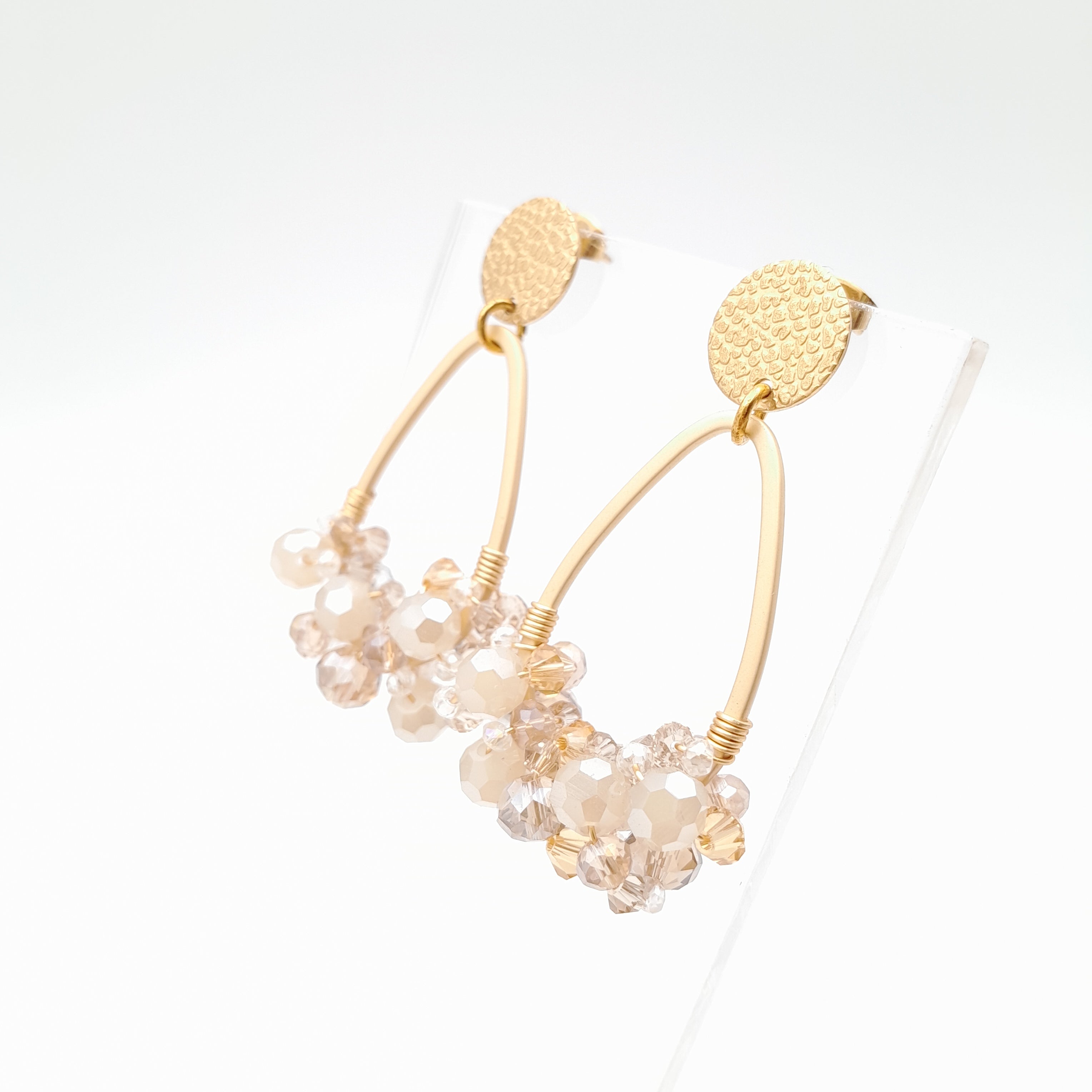 Bon Bon Teardrop Earrings - Champagne