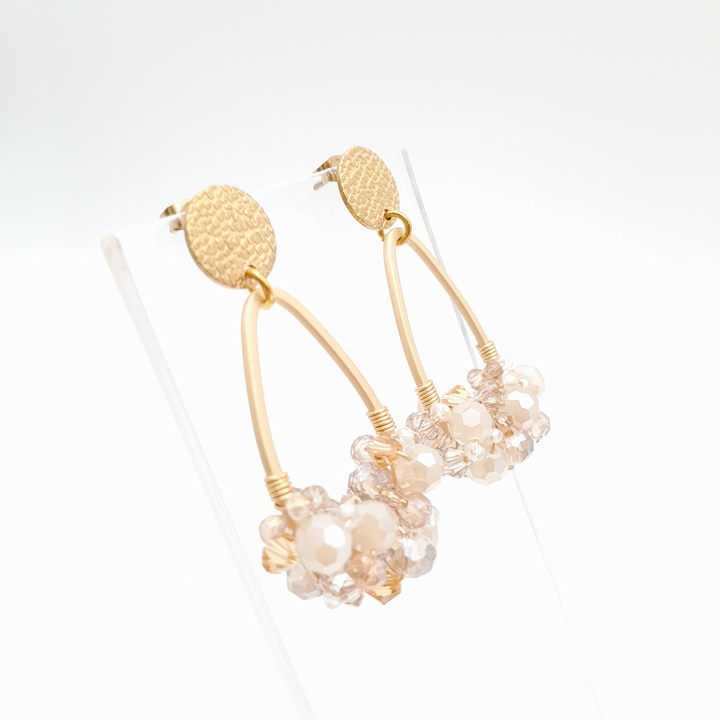 Bon Bon Teardrop Earrings - Champagne