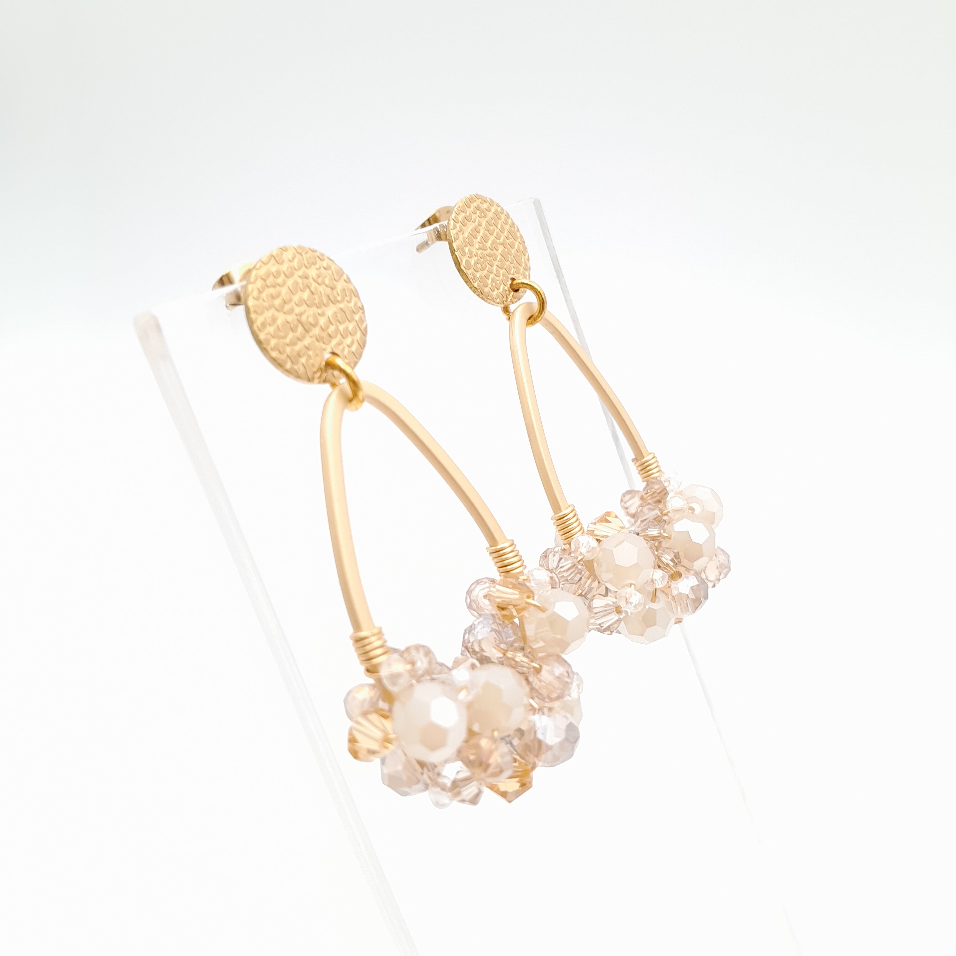 Bon Bon Teardrop Earrings - Champagne