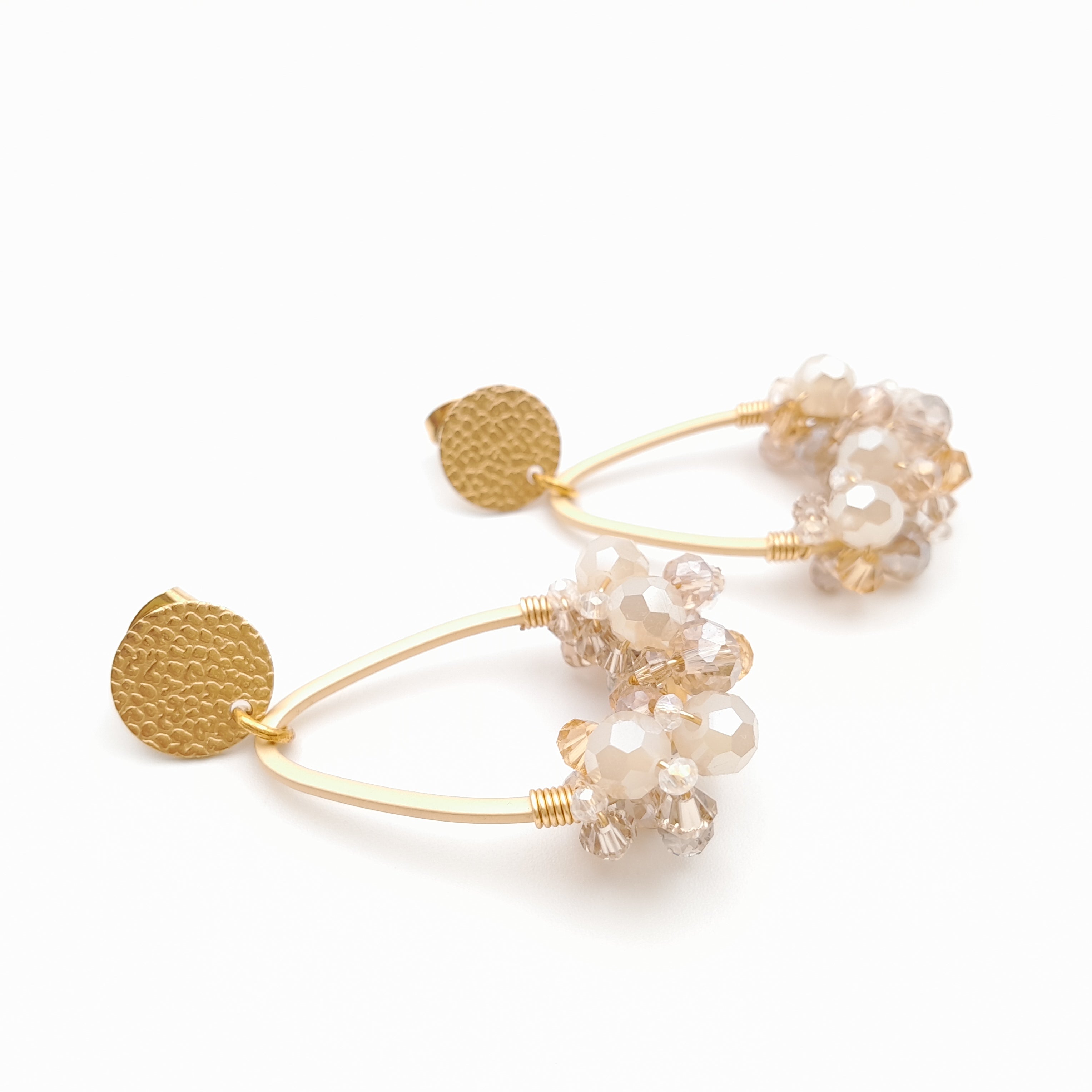 Bon Bon Teardrop Earrings - Champagne