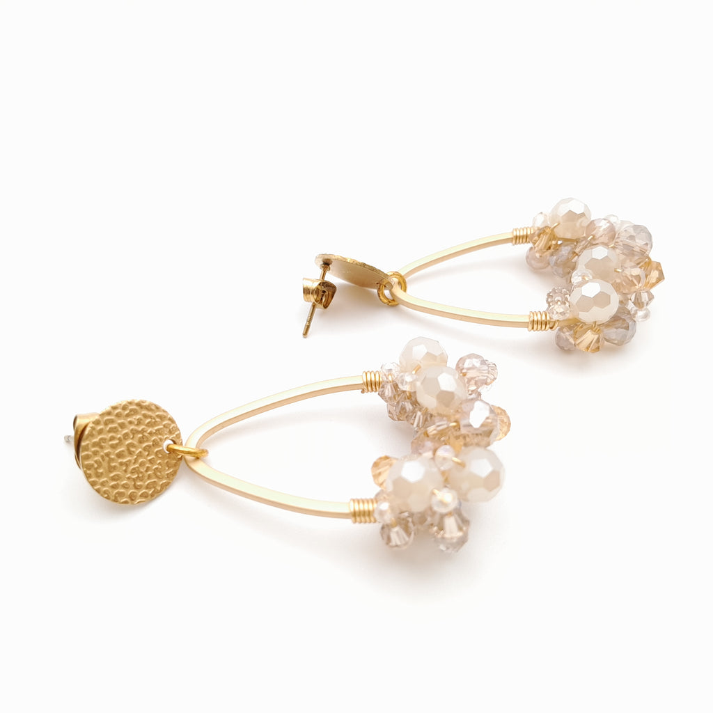 Bon Bon Teardrop Earrings - Champagne