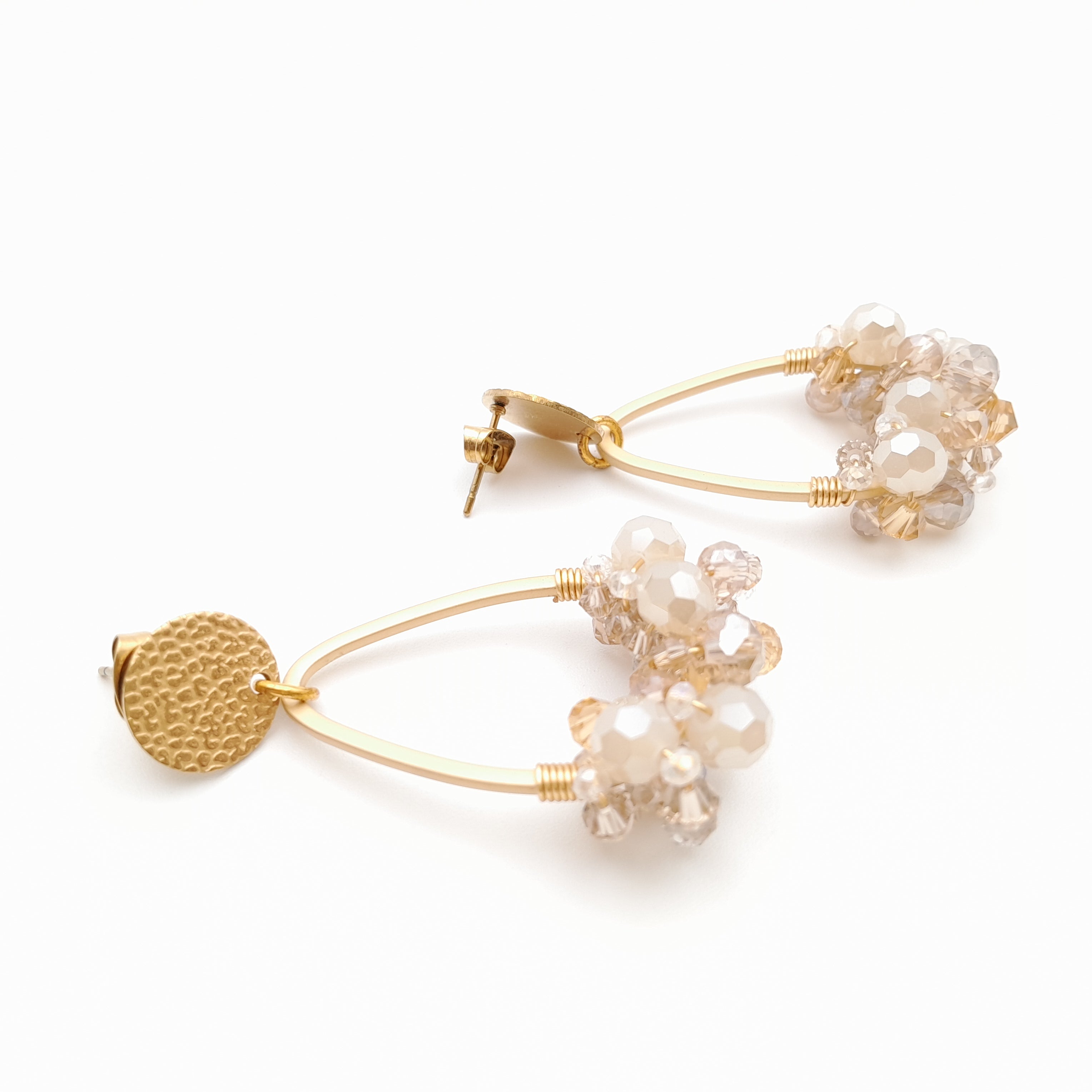 Bon Bon Teardrop Earrings - Champagne