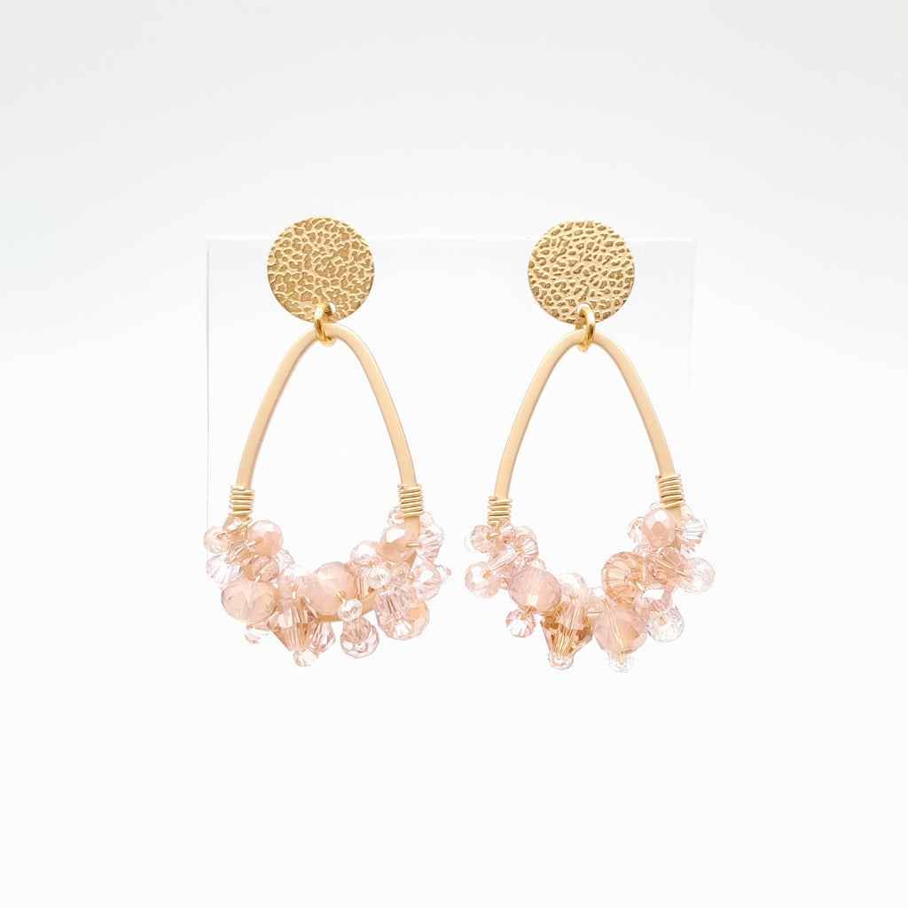 Bon Bon Teardrop Earrings - Salmon