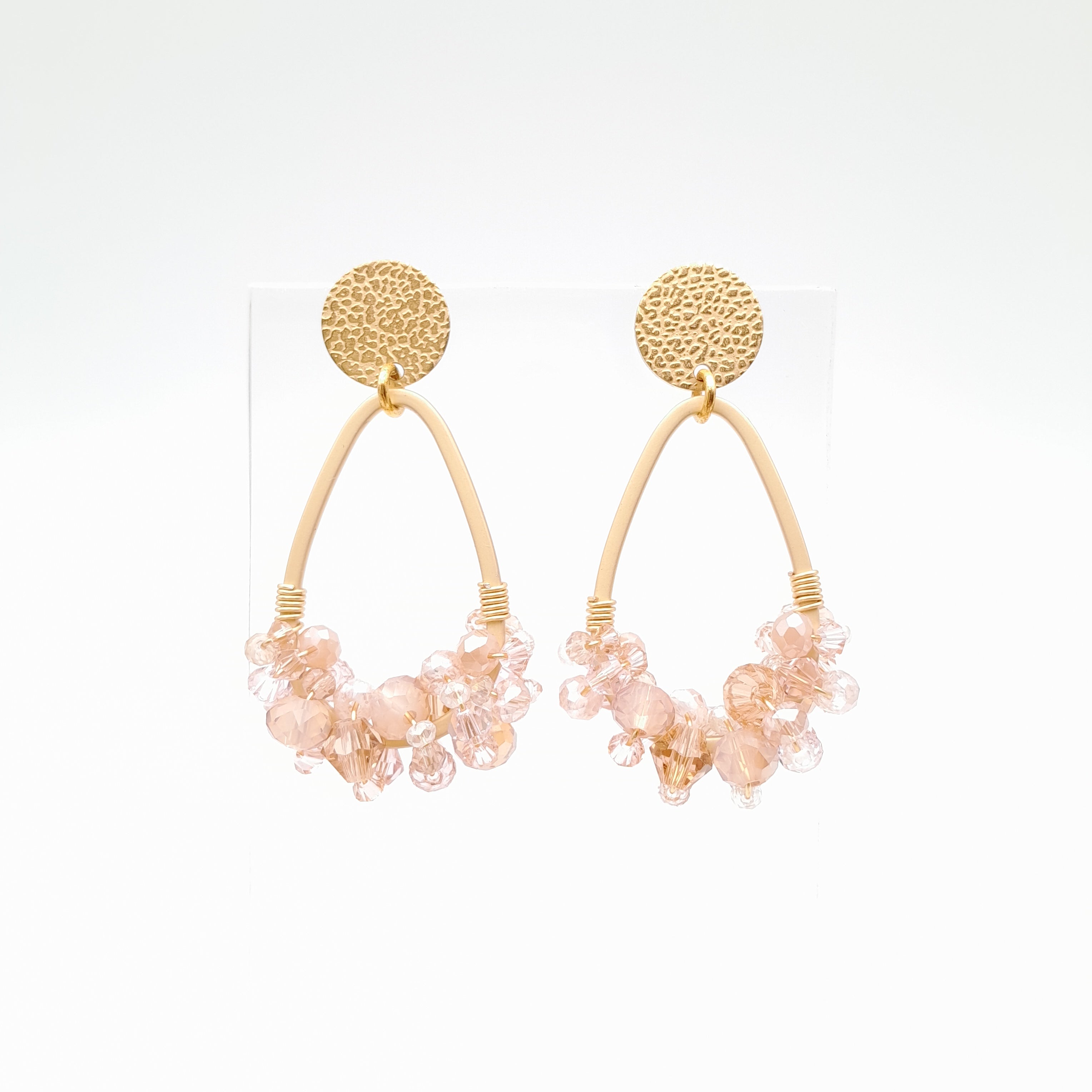 Bon Bon Teardrop Earrings - Salmon