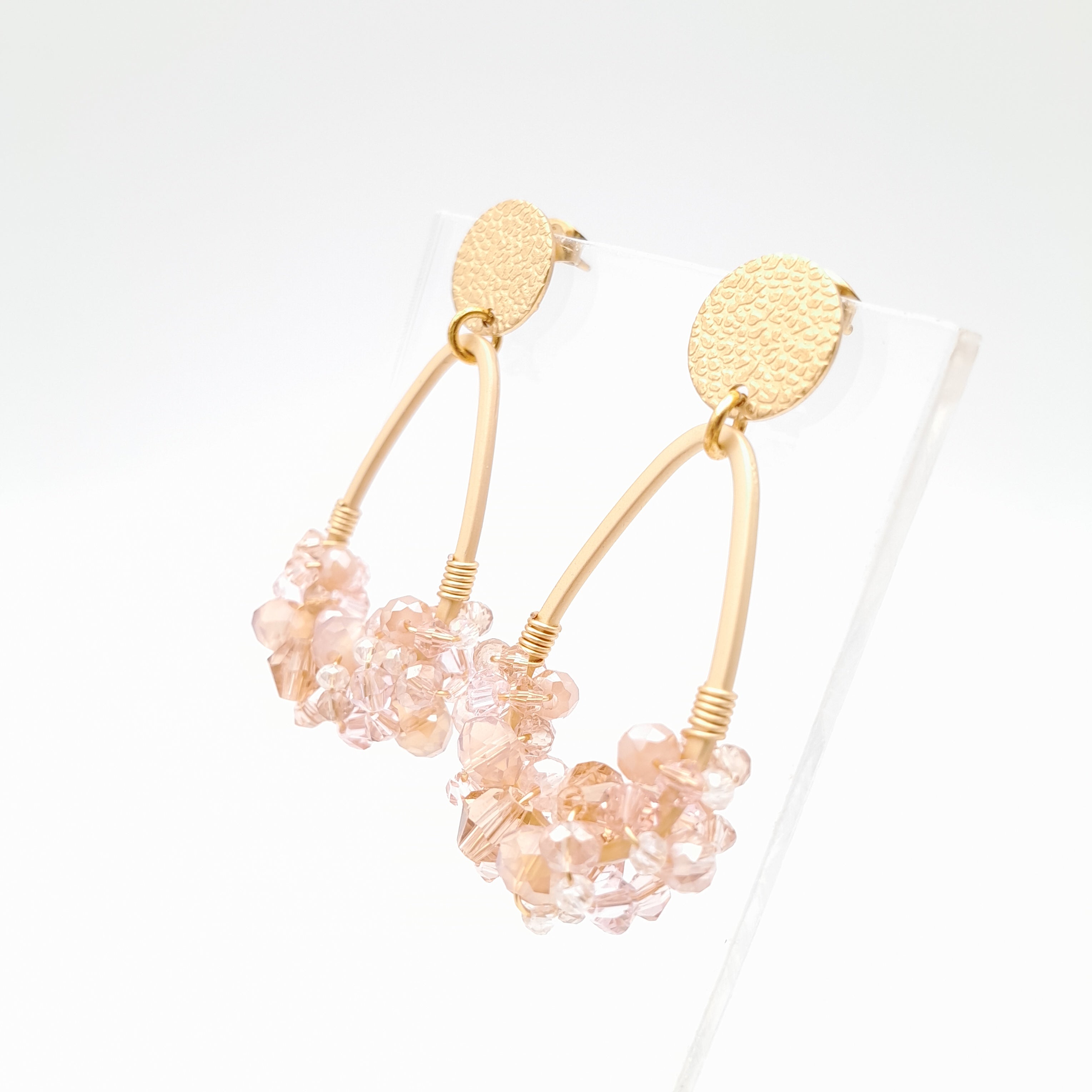 Bon Bon Teardrop Earrings - Salmon