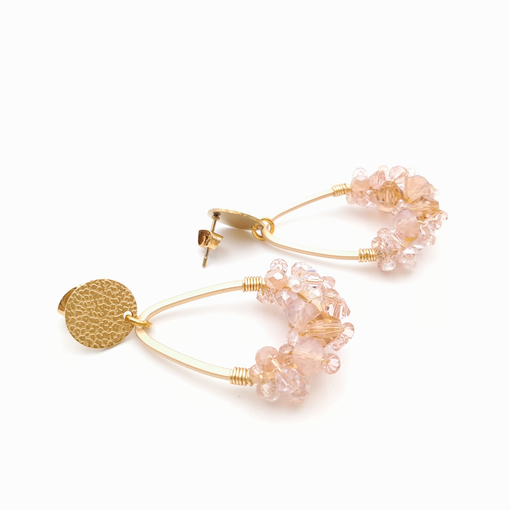 Bon Bon Teardrop Earrings - Salmon