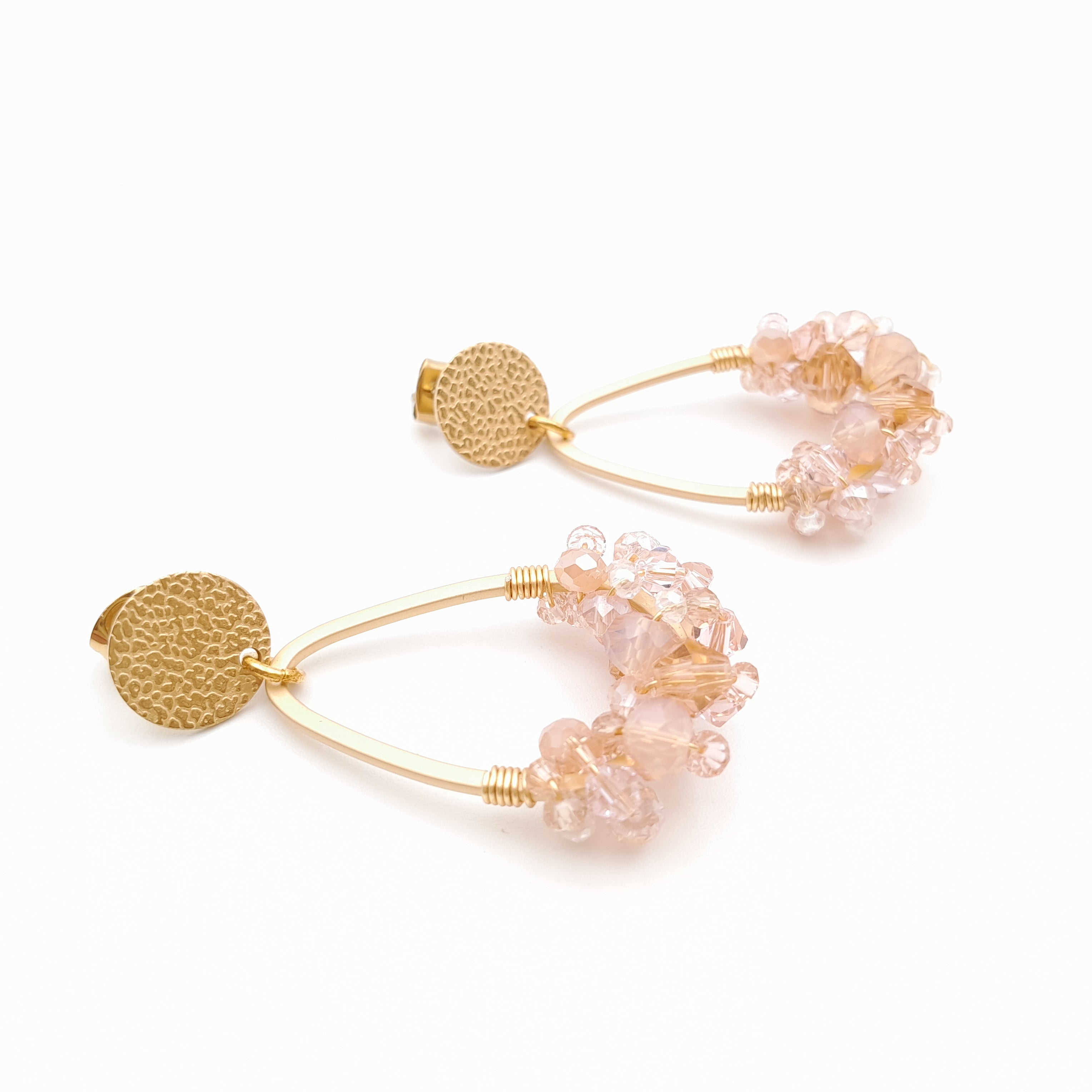 Bon Bon Teardrop Earrings - Salmon