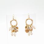 Mini Miyuki Charm Earrings - Stone