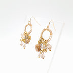 Mini Miyuki Charm Earrings - Stone
