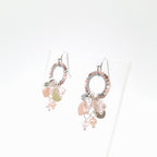 Mini Miyuki Charm Earrings - Salmon
