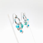 Mini Miyuki Charm Earrings - Turquoise