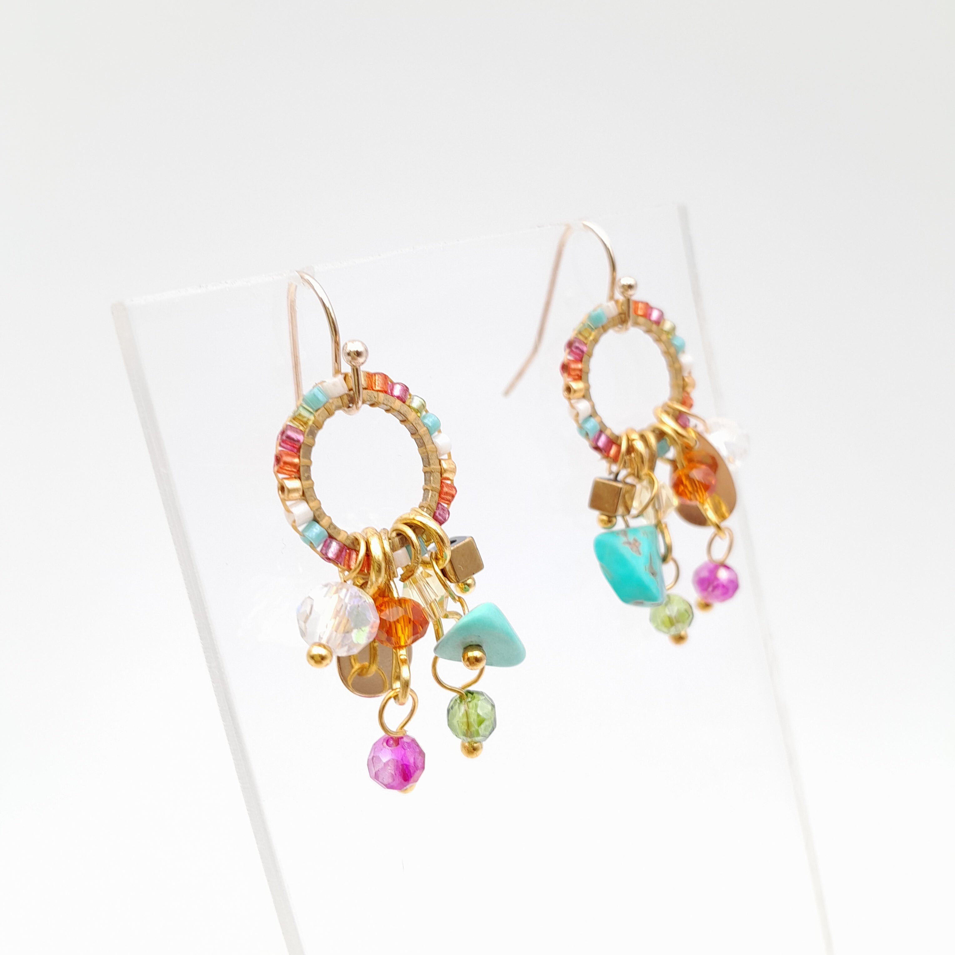 Mini Miyuki Charm Earrings - Viva La Marzipan