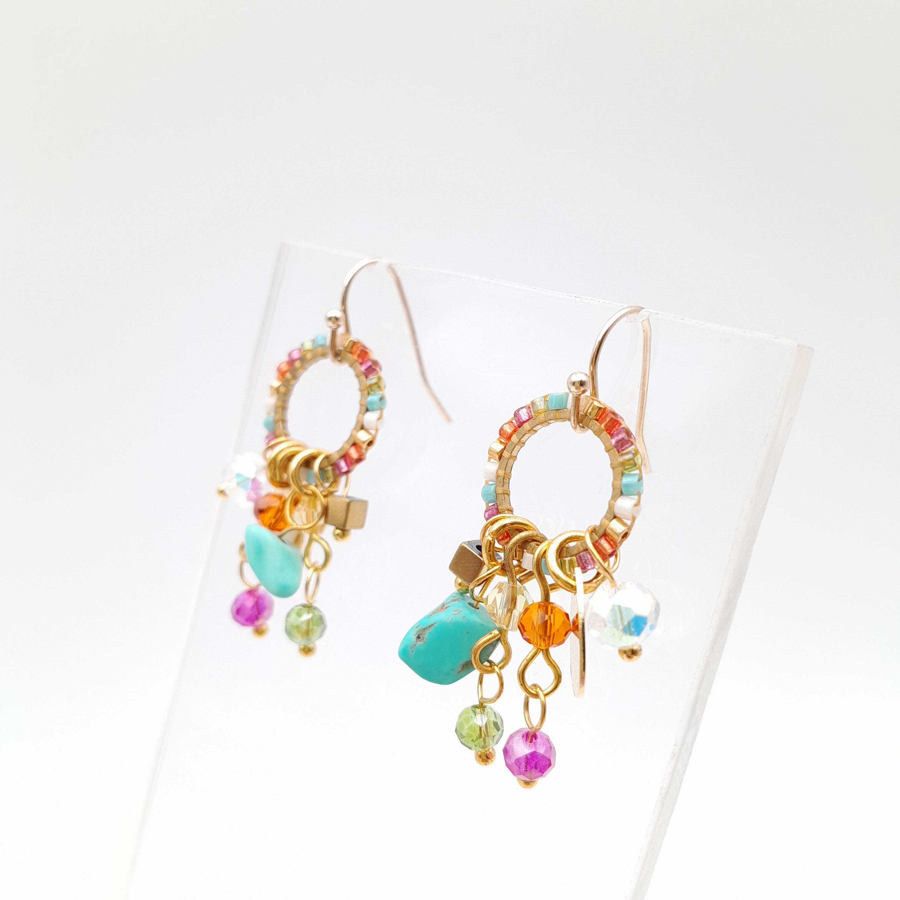 Mini Miyuki Charm Earrings - Viva La Marzipan