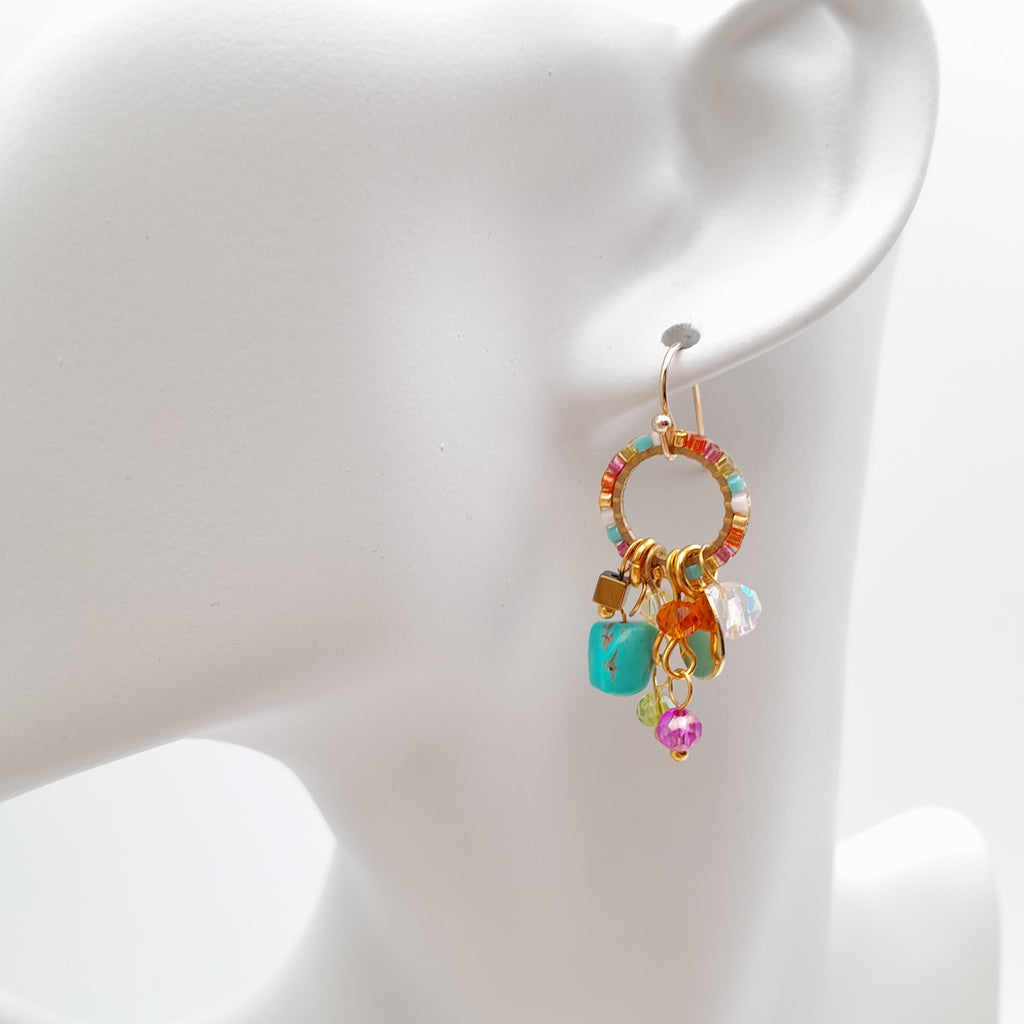 Mini Miyuki Charm Earrings - Viva La Marzipan