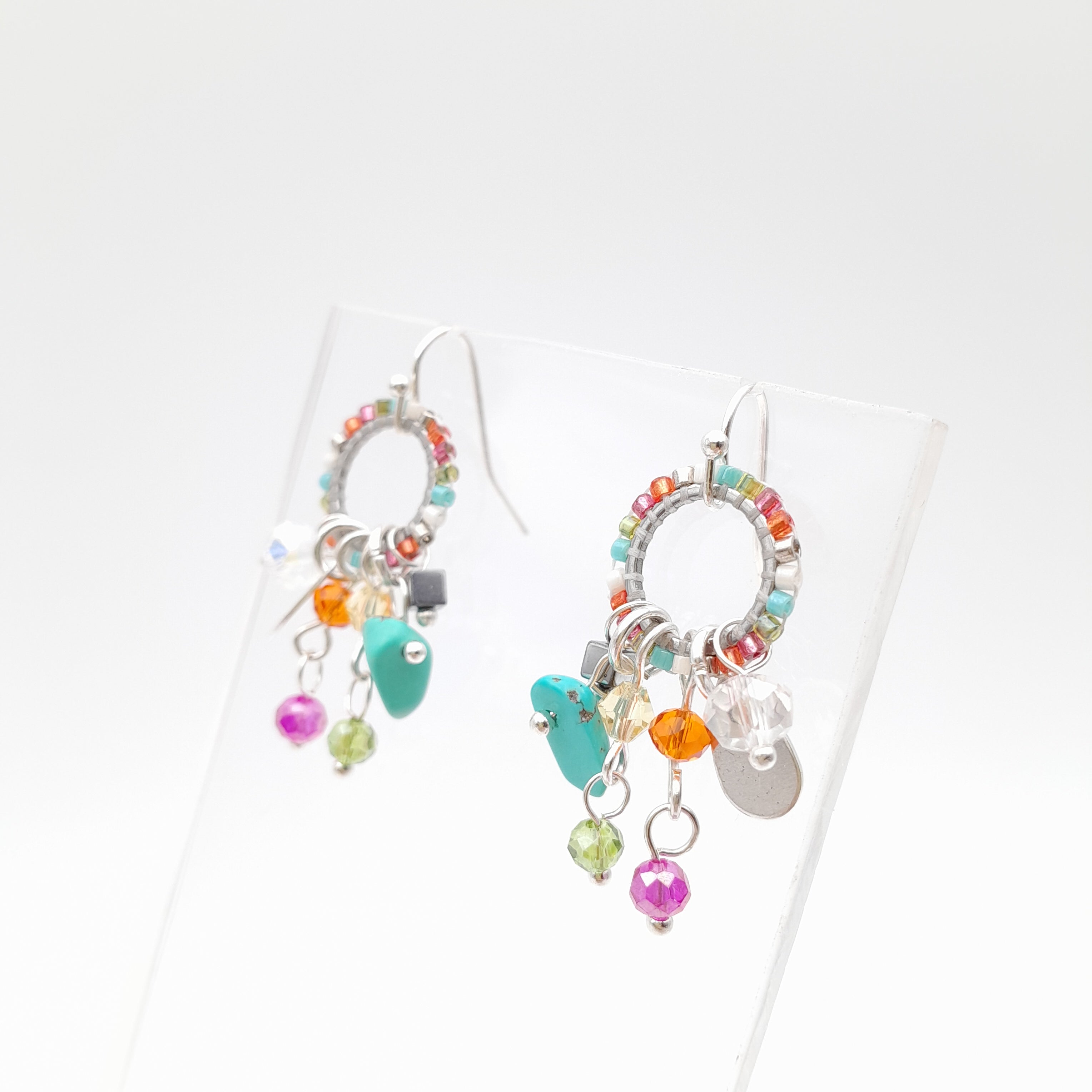 Mini Miyuki Charm Earrings - Viva La Marzipan