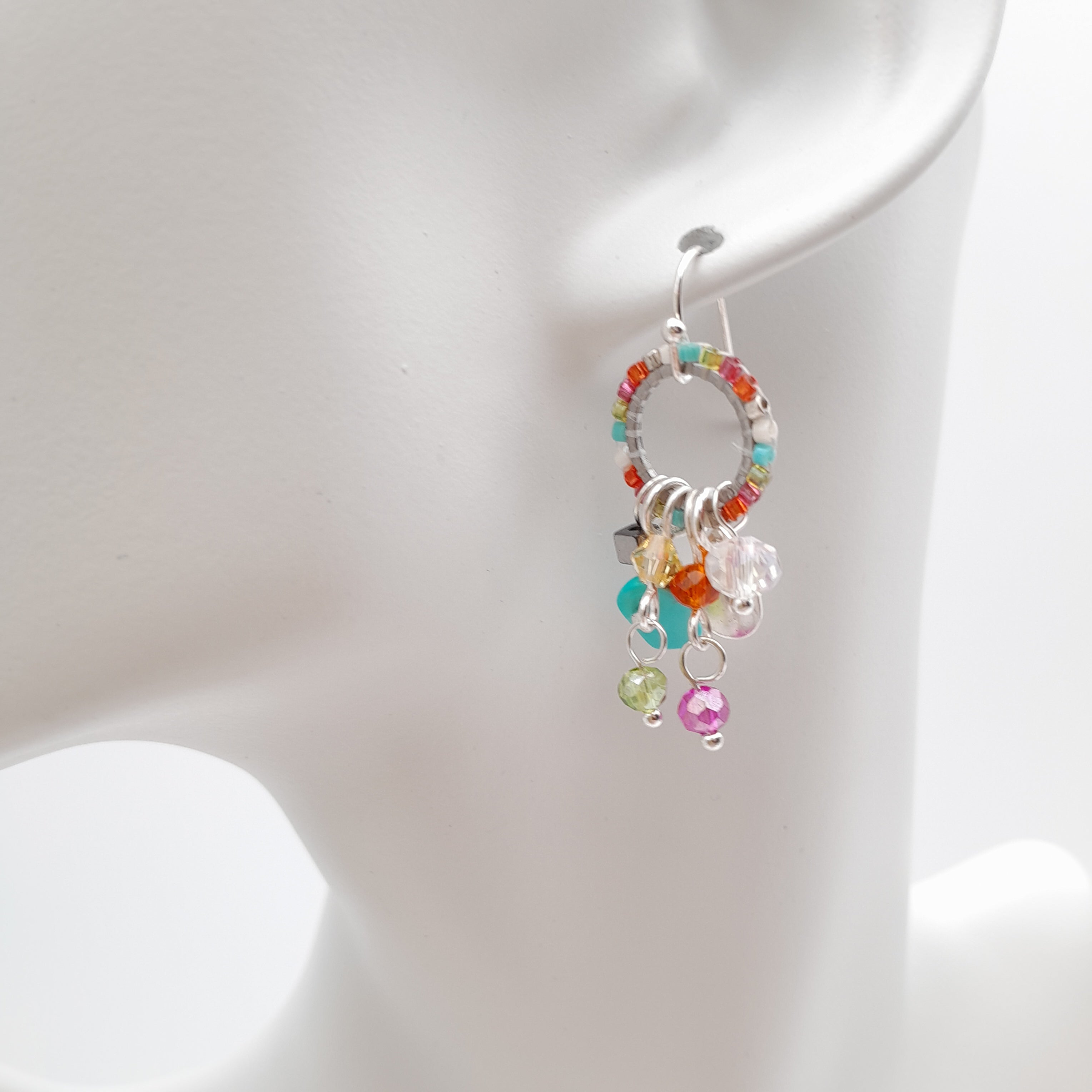 Mini Miyuki Charm Earrings - Viva La Marzipan