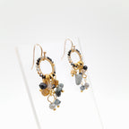 Mini Miyuki Charm Earrings - Graphite