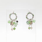 Mini Miyuki Charm Earrings - Sage