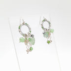 Mini Miyuki Charm Earrings - Sage