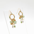 Mini Miyuki Charm Earrings - Sage