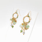 Mini Miyuki Charm Earrings - Sage