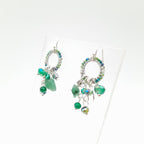 Mini Miyuki Charm Earrings - Emerald