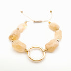 Pebble Sliding Bracelet - Citrine