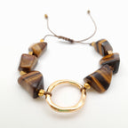 Pebble Sliding Bracelet - Tiger's Eye