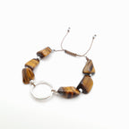 Pebble Sliding Bracelet - Tiger's Eye