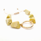 Pebble Sliding Bracelet - Serpentine