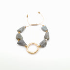 Pebble Sliding Bracelet - Labradorite