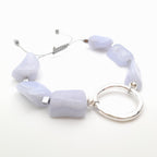 Pebble Sliding Bracelet - Blue Lace Agate