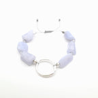 Pebble Sliding Bracelet - Blue Lace Agate