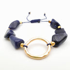 Pebble Sliding Bracelet - Sodalite