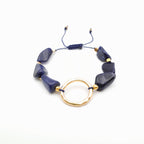 Pebble Sliding Bracelet - Sodalite