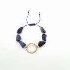Pebble Sliding Bracelet - Sodalite