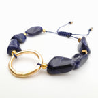 Pebble Sliding Bracelet - Sodalite