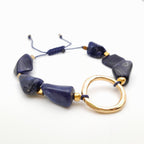 Pebble Sliding Bracelet - Sodalite