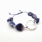 Pebble Sliding Bracelet - Sodalite