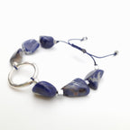 Pebble Sliding Bracelet - Sodalite